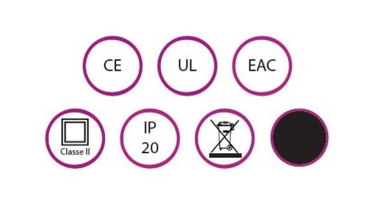 Spot apparent LED sur rail 3 allumages | Quattro - produit présenté par NÉON FRANCE