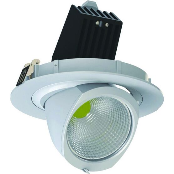 Spot encastré orientable LED Ø205 x 147 enc.Ø190 45 W 4 000 k 3 700 lm | Simba 162027