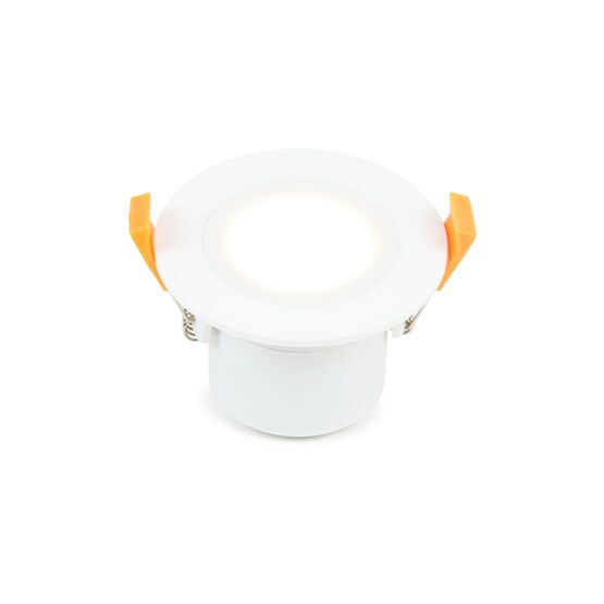 Spot LED fix plast D87 mm H60 mm IP65 6W 3 000 K 550 lm dim 40° Class II | 166103 - GIRARD SUDRON