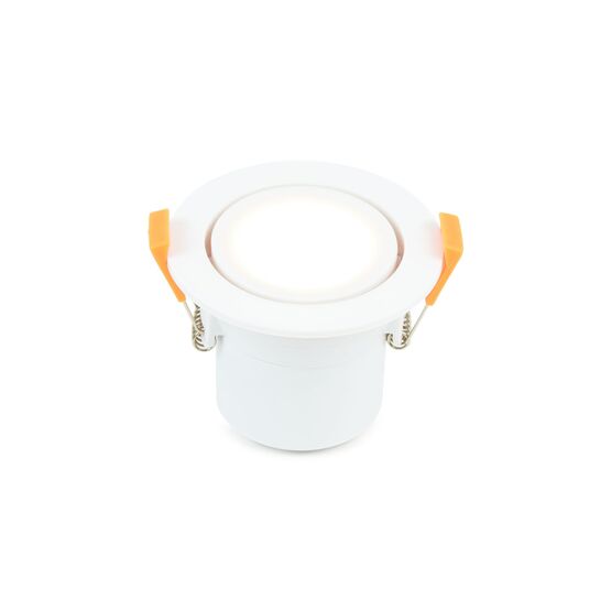  Spot LED orientable plast D 87 mm H 65 mm IP65 6W 3 000 K 550 lm dim Class II | 166106 - Spots encastrés