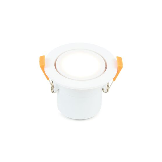  Spot LED orientable plast D 87 mm H 65 mm IP65 6W 3 000 K 550 lm dim Class II | 166106 - Spots encastrés