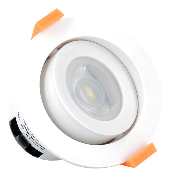 Spot LED orientable plast D87mm H65 mm IP65 6W 3 000 K 550 lm dim Class II | 166105