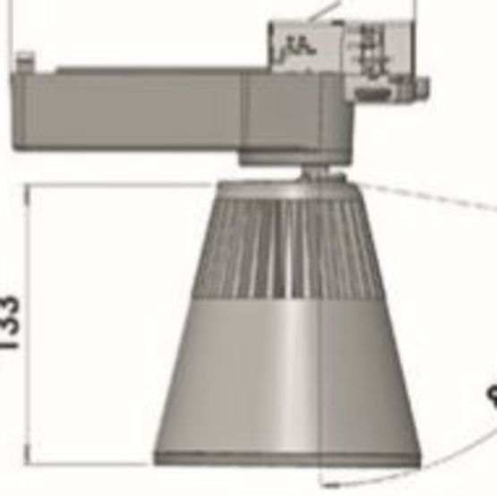 Spot sur rail forte puissance Neal Led | LEAN42W4 - produit présenté par NÉON FRANCE