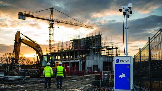 Station de sécurité mobile et intelligente sur chantiers et sites isolés | Scutum Tower Superior