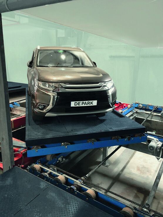  Stationnement entièrement automatique sur plusieurs niveaux selon le principe de l&#039;empilage | DE-700 - CARPARK SYSTEM