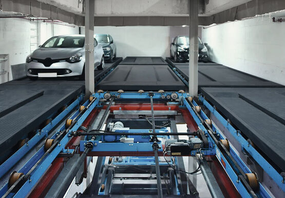  Stationnement entièrement automatique sur plusieurs niveaux selon le principe du puzzle | DE-800 - CARPARK SYSTEM