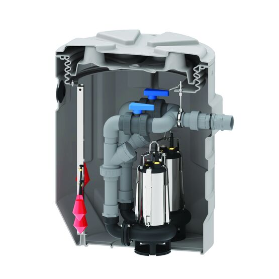  Stations de relevage à enterrer EP et EU pour petit collectif et maison individuelle | Sanifos 390 - SFA