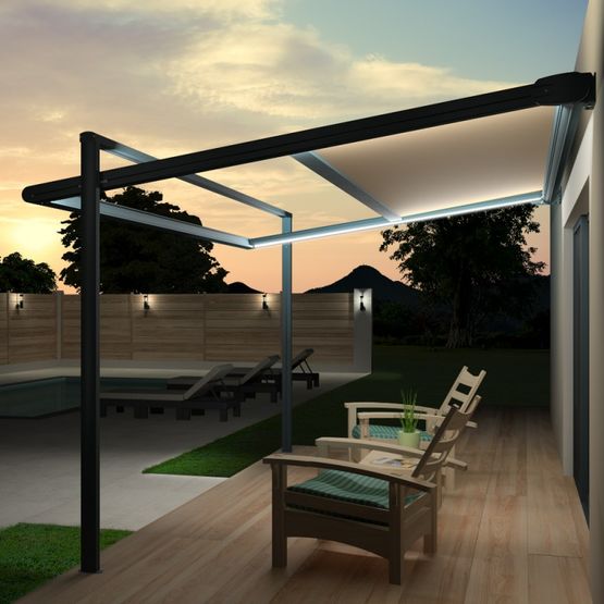 Store pergola toile structure aluminium | ZEN - produit présenté par ALSOL.FR