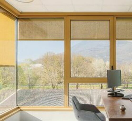  Store toile vertical pour petites et moyennes surfaces vitrées | Soloscreen - GRIESSER