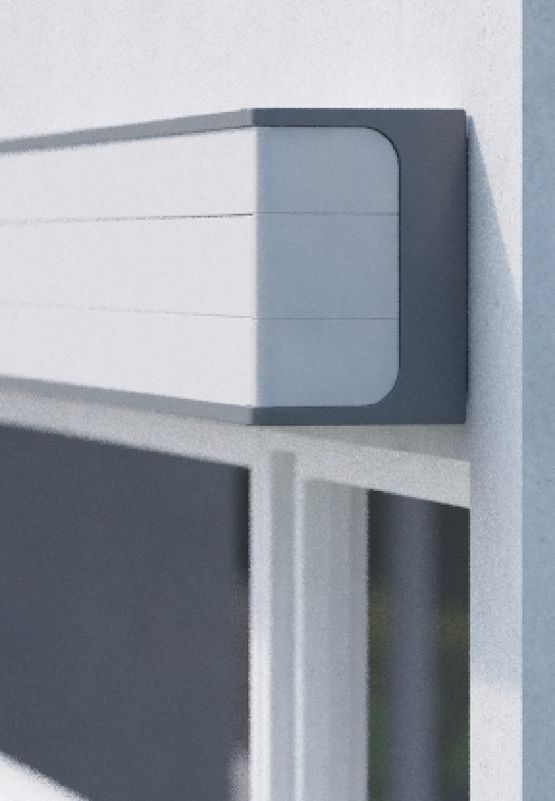 Stores banne coffre pour espace extérieur | QUBICA PLUMB - Store banne et de jardin