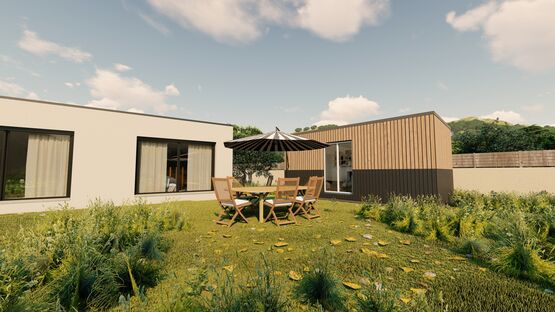  Studio jardin - lodge - chambre - atelier - box -cube  13m² - logement modulaire d&#039;urgence - Logements préfabriqués