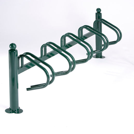 Support 5 vélos vert côte à côte - New York