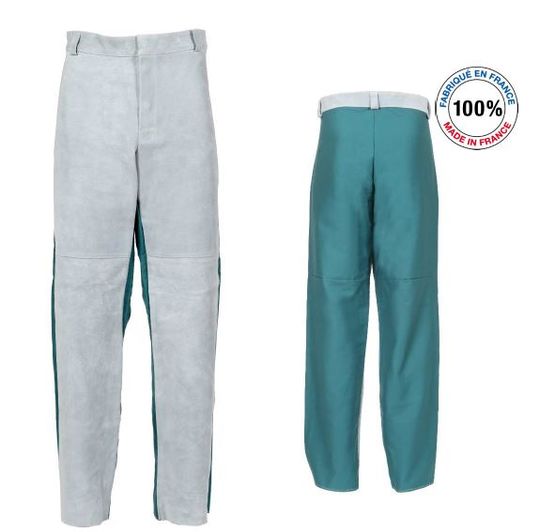 Sur-pantalon en croûte de bovin naturelle | 15100 98