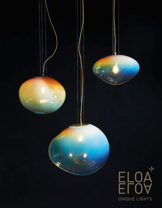  Suspension design en verre soufflé fait à la main | Planétoides - ELOA UNIQUE LIGHTS
