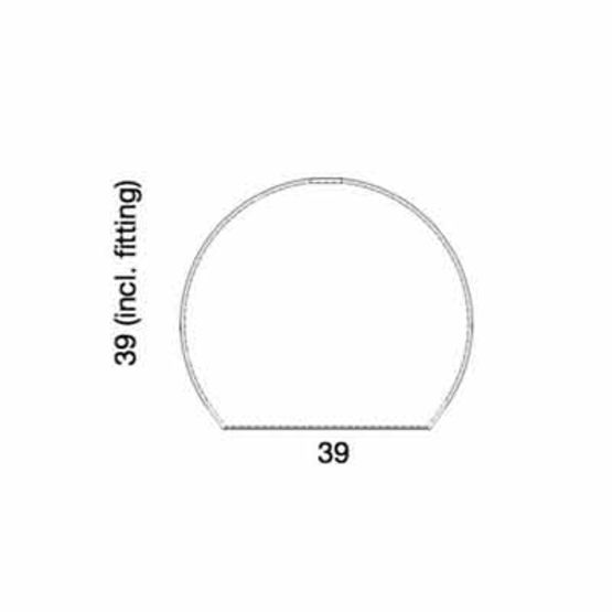  Suspension design LED en verre gris fumé | Rowan - NEDGIS