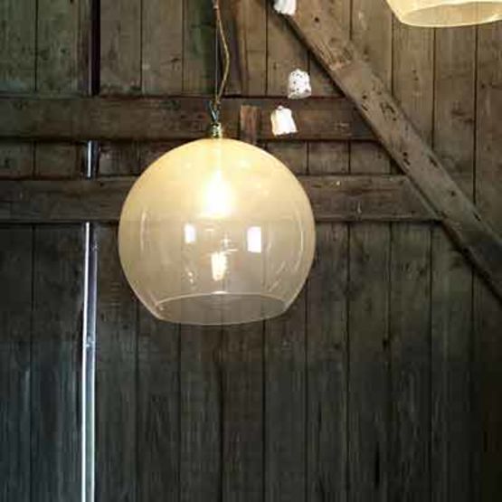  Suspension design LED en verre gris fumé | Rowan - Suspensions lumineuses
