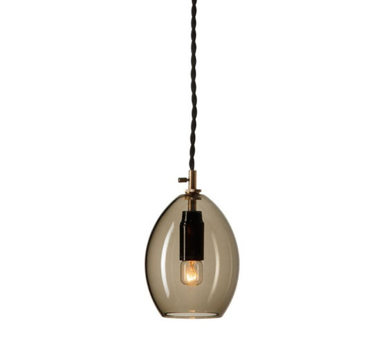  Suspensions en verre soufflé sur câble textile | Unika de Northern Lighting - Suspensions lumineuses