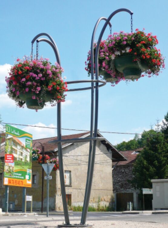  Suspente florale | Suspente Arc en ciel en acier galvanisé et thermolaqué - SEMCO