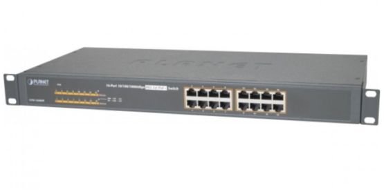 Switch 16P Gigabit PoE+ 220W Planet GSW-1600HP | Réf. 411622