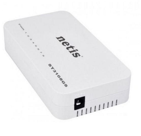  Switch de bureau 8 ports Gigabit NETIS ST3108GS | Réf. 473128 - Baies de brassage pour réseau VDI