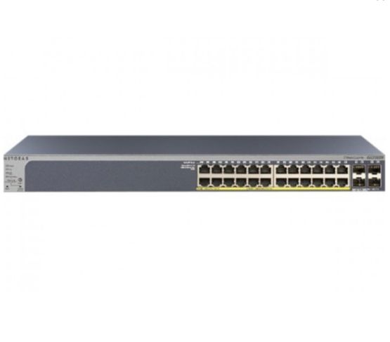  SWITCH NETGEAR GS728TP Niv2+ 24 P GIGABIT PoE+ 264W &amp; 4 SFP | Réf: 313271 - EXERTIS CONNECT