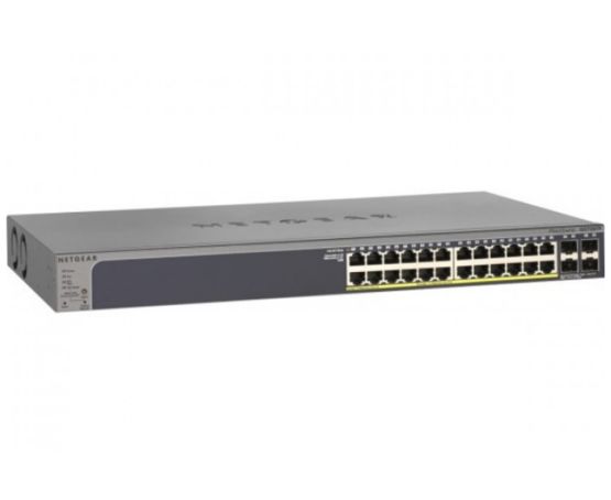  SWITCH NETGEAR GS728TP Niv2+ 24 P GIGABIT PoE+ 264W &amp; 4 SFP | Réf: 313271 - Baies de brassage pour réseau VDI