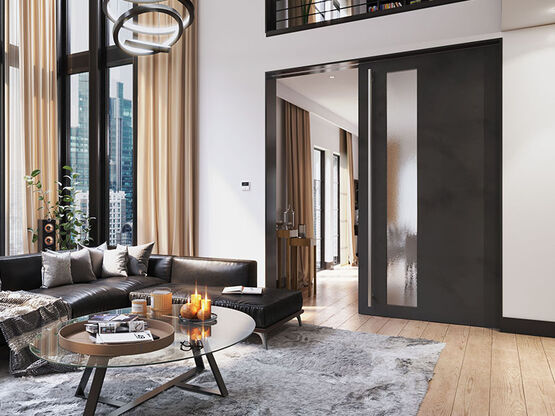 Système coulissant avec amortisseur pour portes jusqu&#039;à 200 kg | SAF-200