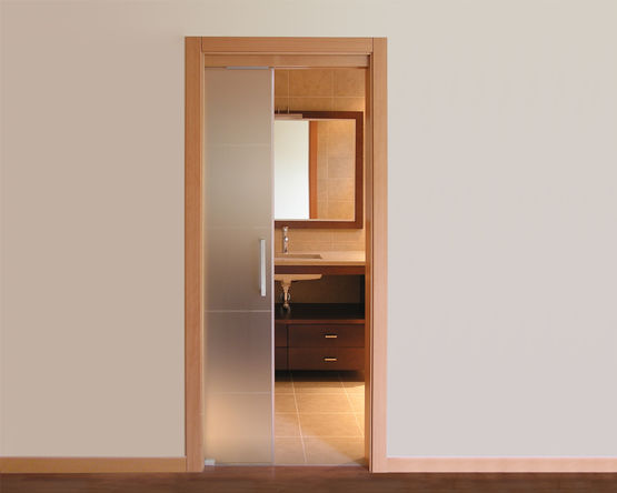  Système coulissant droit motorisé pour portes en bois | WIDOOR  - MANTION