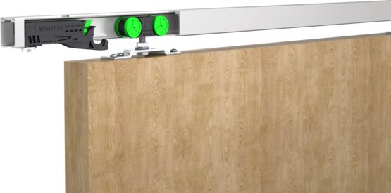  Système coulissant droit pour portes en bois | MA 40A - MA 80A - Système coulissant en applique ou à encastrer