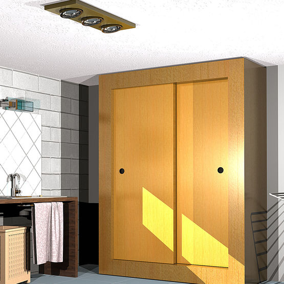 Système coulissant droit pour portes en bois ou portes de placard | TUBEL