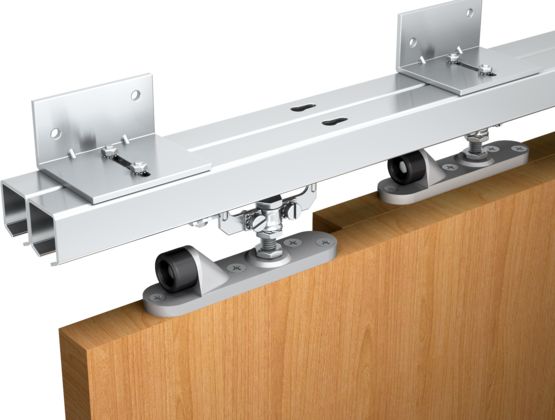  Système coulissant droit pour portes en bois | SUPERCADETTE - Système coulissant en applique ou à encastrer