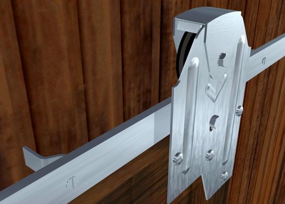 Système coulissant pour portes à déplacement droit sur fer plat | SPORTUB SPORT - produit présenté par MANTION