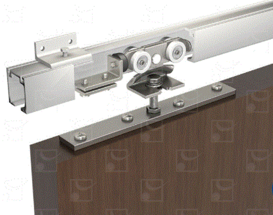  Système coulissant pour portes accordéon avec demi-panneau | SPORTUB_SERIE 600 - Système coulissant en applique ou à encastrer