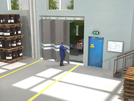  Système coulissant pour portes pliantes à panneaux égaux | SPORTUB_SERIE 500 - MANTION