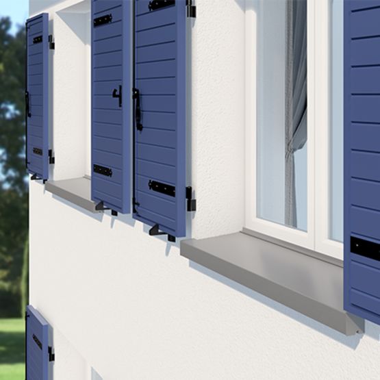 Système d&#039;appui de fenêtre en aluminium pour façade isolée |  Protegenet Tradition
