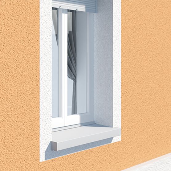  Système d&#039;appui de fenêtre en aluminium pour façade isolée |  Protegenet Tradition - Lucarnes, encadrements, linteaux, appuis préfabriqués
