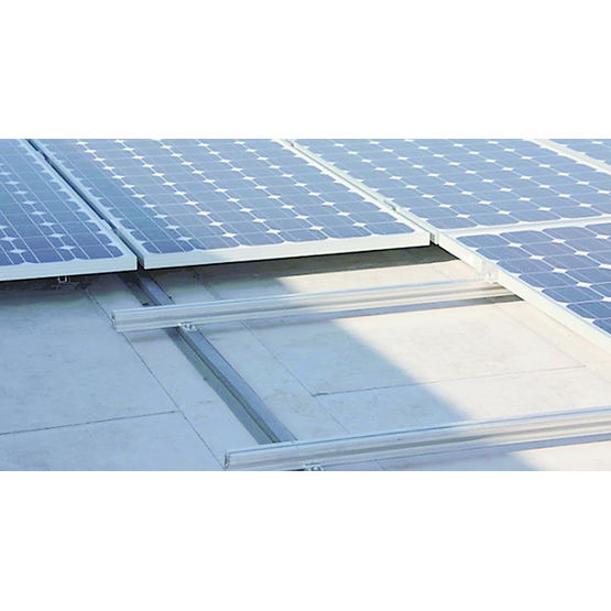 Système d&#039;intégration de panneaux PV avec membrane étanche en toiture-terrasse | Alkorsolar