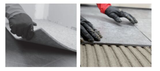  Système d&#039;isolation acoustique aux bruits de chocs | CERMIPHONE XL  - CERMIX