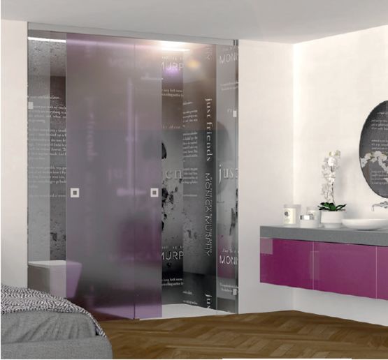  Système de douche coulissante | EVERYSPACE - Parois de douche avec porte coulissante