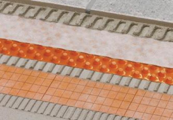  Système de drainage pour protection de terrasse en toute saison | Schlüter-DITRA-DRAIN - Système de drainage