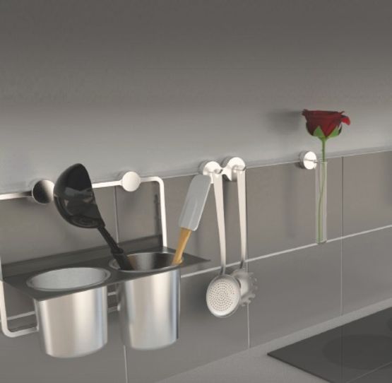 Système de fixation d’accessoires de la série Bubble sans perçage pour la cuisine | FixMI_Mat Inter_1