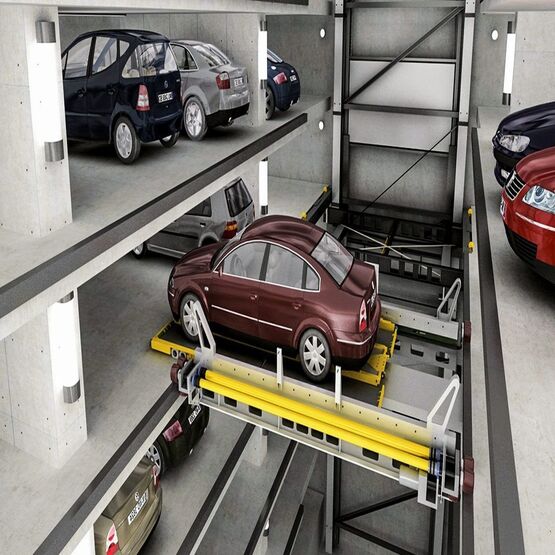 Système de parking automobile à commande automatique | MULTIPARKER 750 - produit présenté par HIGH PARK