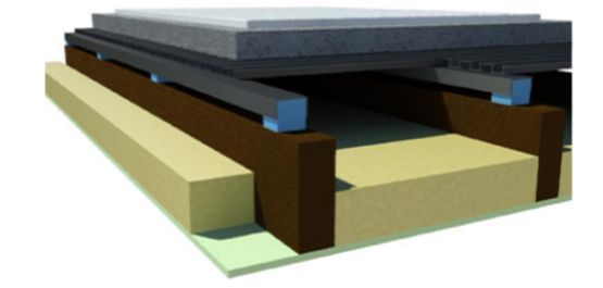  Système de plancher flottant de haute performance acoustique pour plancher LEWIS | LEWIS CDM-QDECK  - BATIMENT DIFFUSION