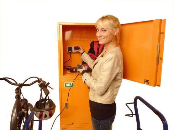 Système de recharge vélos avec casier indépendant | Beta EnergySafe  - SOLUVELOS