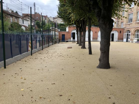  Système de sols drainants pour cours d&#039;école - Autres revêtements drainants