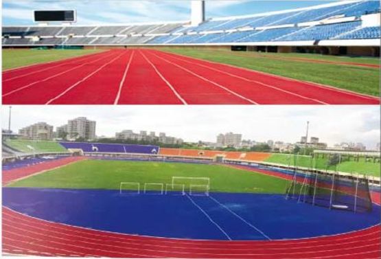  Système de sols pour installations sportives Internationales Outdoor | SM Sport FULL PUR - Revêtement de sol sportif