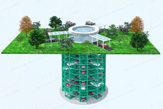  Système de stationnement automatique à tour circulaire | CTP Series - CARPARK SYSTEM