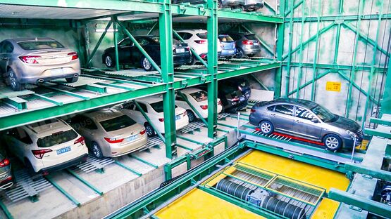  Système de stationnement automatique de type tour d&#039;armoire | MSSP Series - Plate-forme de superposition pour véhicules