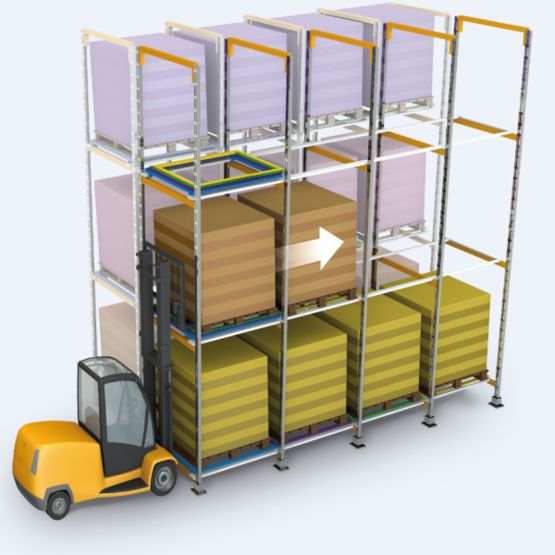  Système de stockage carrier | PUSHBACK - Mobilier d'archivage et stockage (rayonnages, chariots mobiles, rack...)