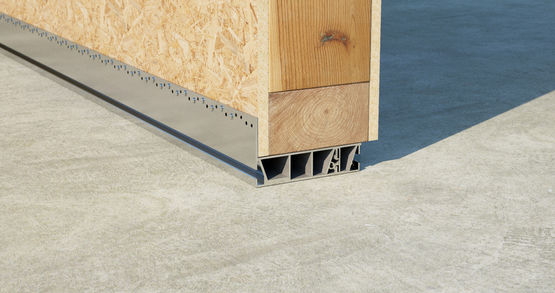  Système en aluminium pour la fixation au sol des bâtiments | ALU START - Profilés métalliques